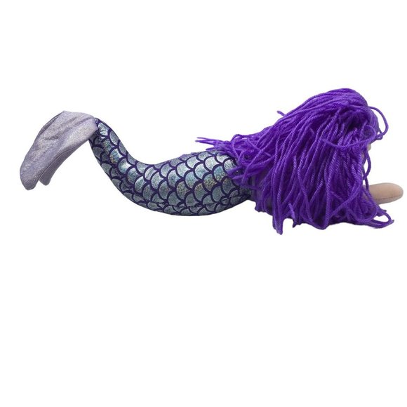 Fun Stuff Inc. Purple Hair Glitter Scales Tail Mermaid Doll Plush Toy 15.5" - Picture 4 of 9